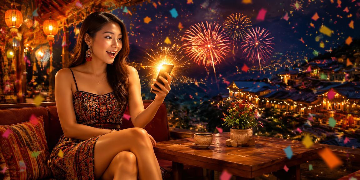 Người dùng vùng núi Sapa thưởng thức cà phê buổi sáng và duyệt nền tảng giải trí 514 trên điện thoại